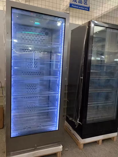 Exibição de refrigerador de grande capacidade 320L Queijo Envelhecimento de carne Armário de cura Salame Bife Ager Dry Ager Geladeira Carne Envelhecimento a seco Geladeira Meat Ager
