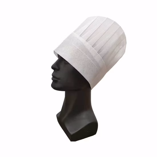 Chapéu de chef de tecido não branco (NWC001)